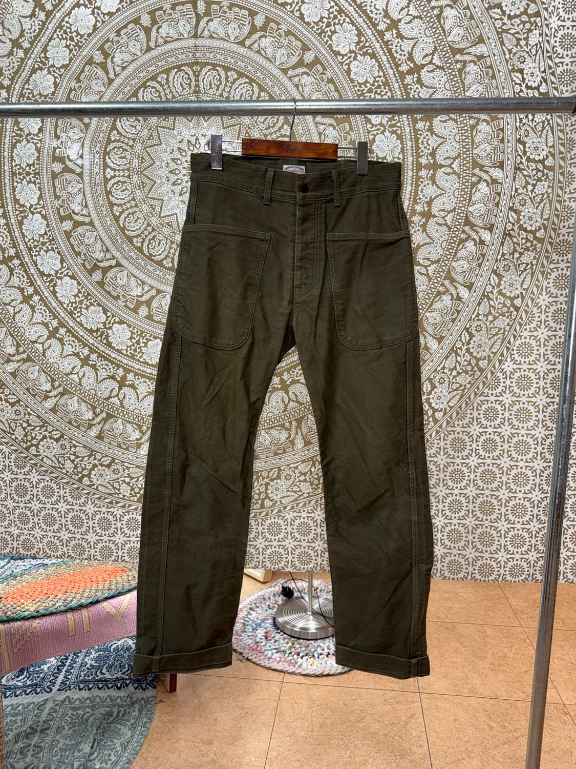 아웃스탠딩 워크웨어 신치백 코튼팬츠  상품이미지3