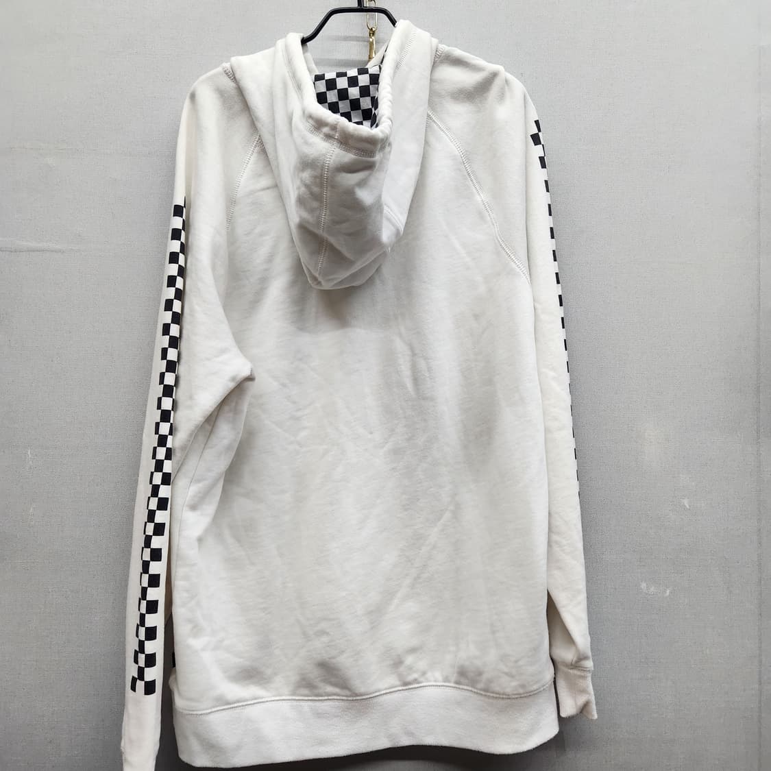 반스 로고 사이드 체커보드 후드티 L(L) 상품이미지4