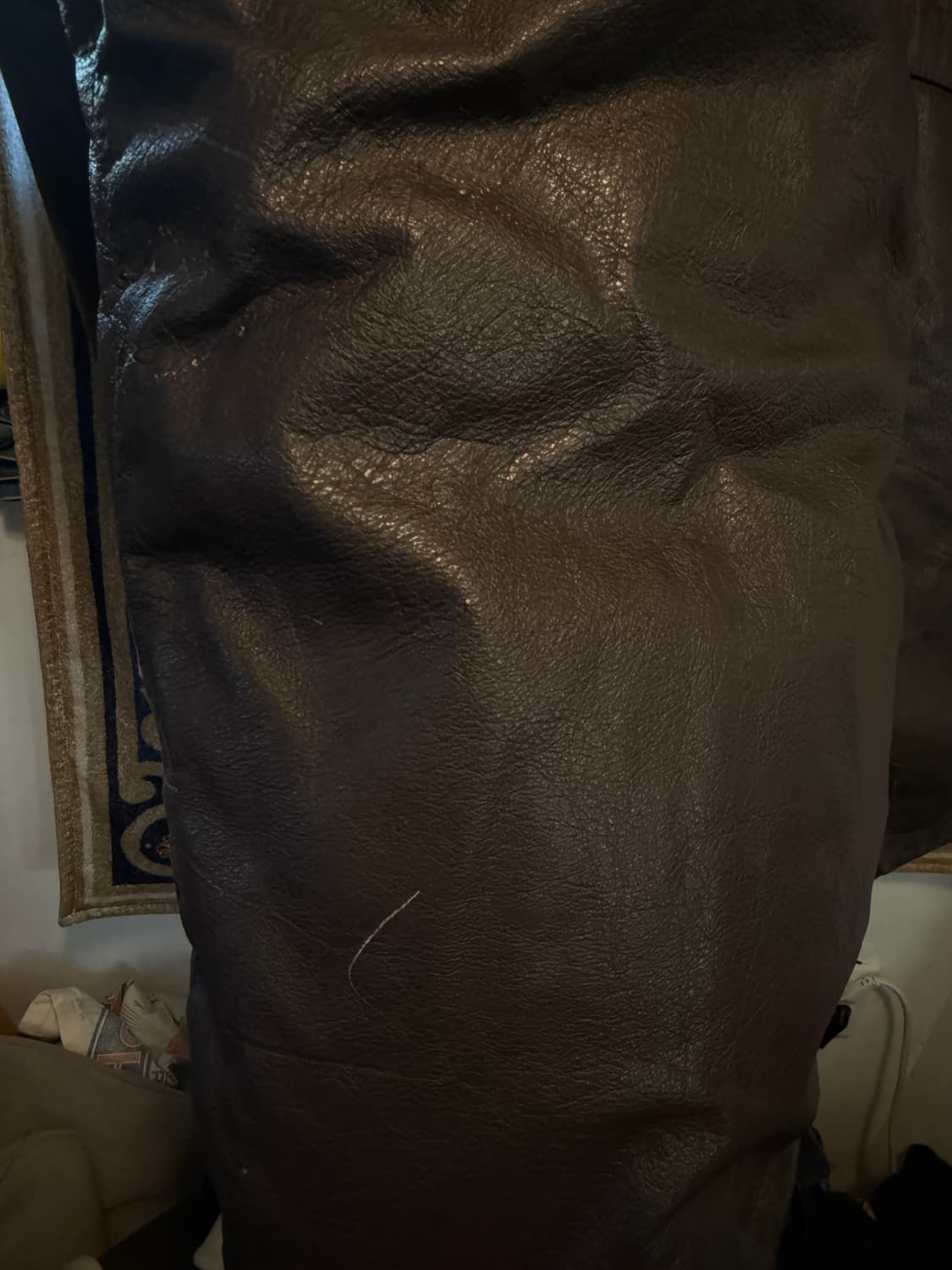 90년대 Leather Duckdown Parka XXL 상품이미지5