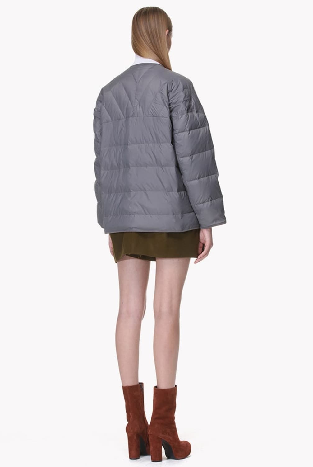 한섬 시스템 오버핏 라운드 다운 패딩 82-94-160사이즈 상품이미지1