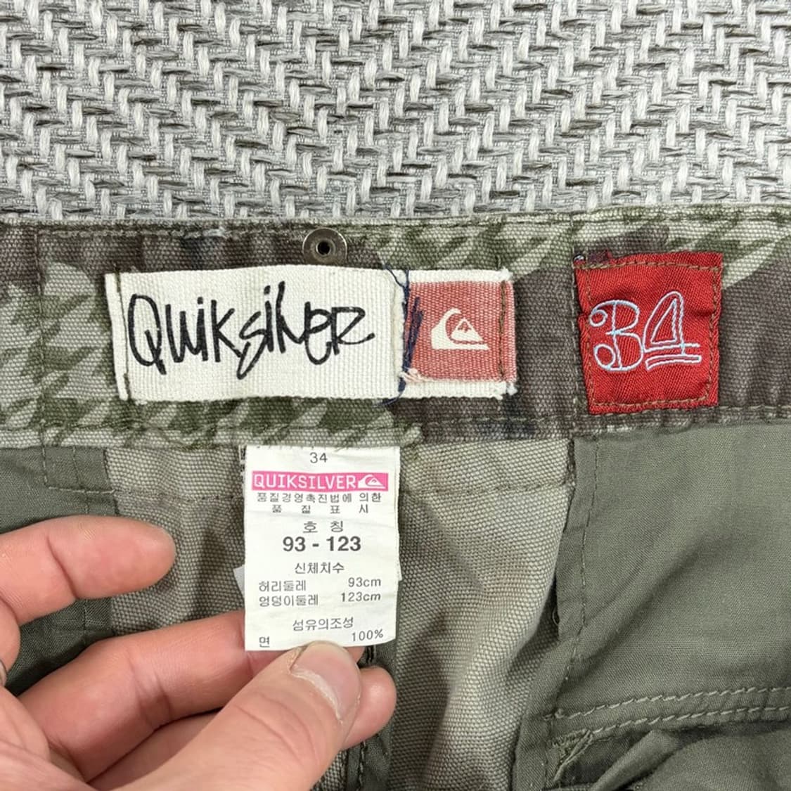 퀵실버 카모 카고 보드 팬츠 v3161 상품이미지7