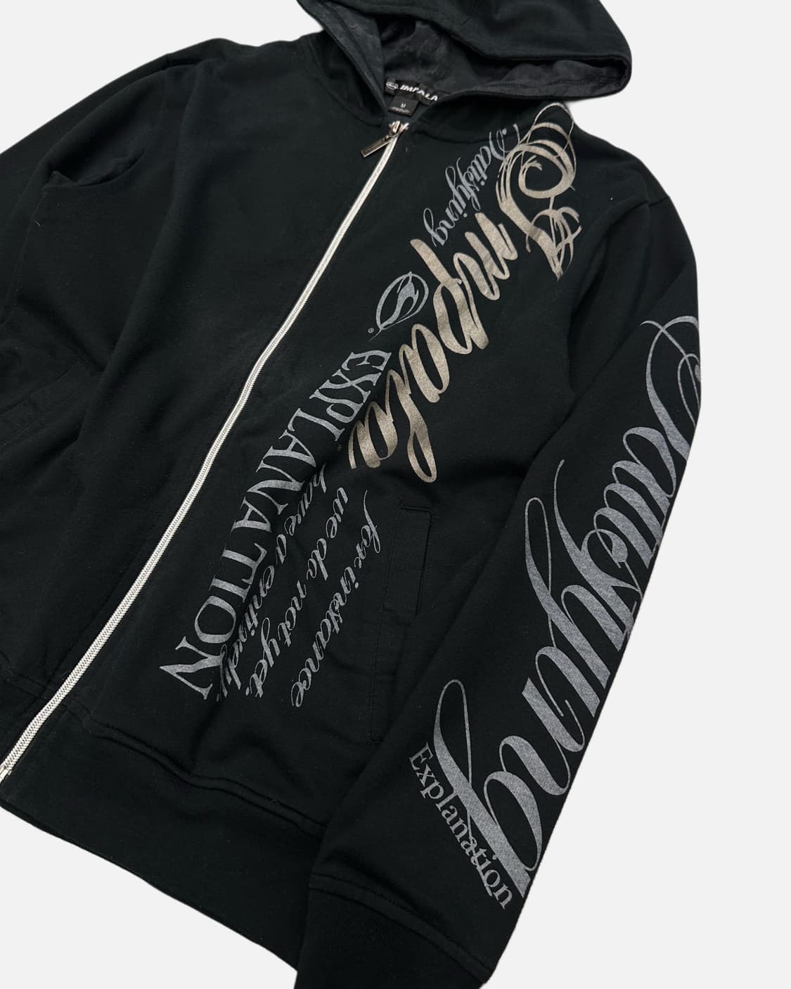 IMPALA punk lettering hood zip-up 상품이미지2