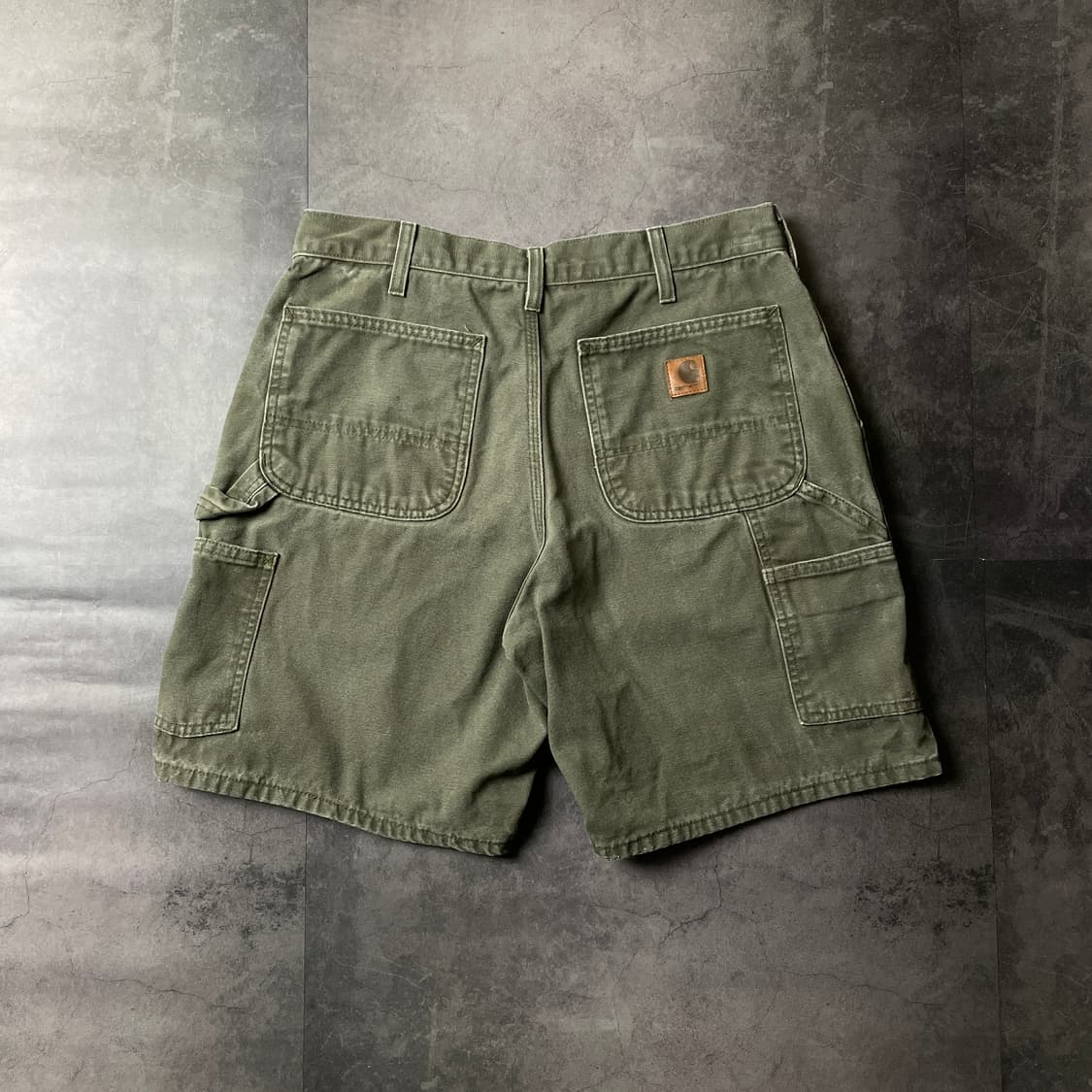 CARHARTT 칼하트 빈티지 카키 카펜터 쇼츠 상품이미지7