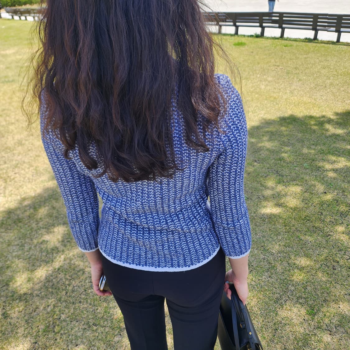 샤넬 크롭 니트 40 컨디션 굿! 착샷O 상품이미지3