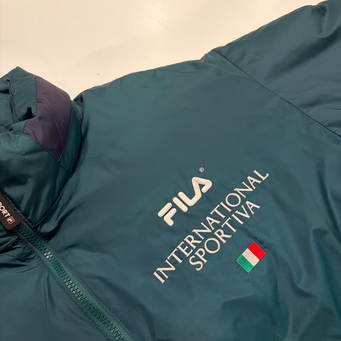 [100] 휠라 인터네셔널 FILA 패딩 점퍼 그린색 C87 상품이미지5