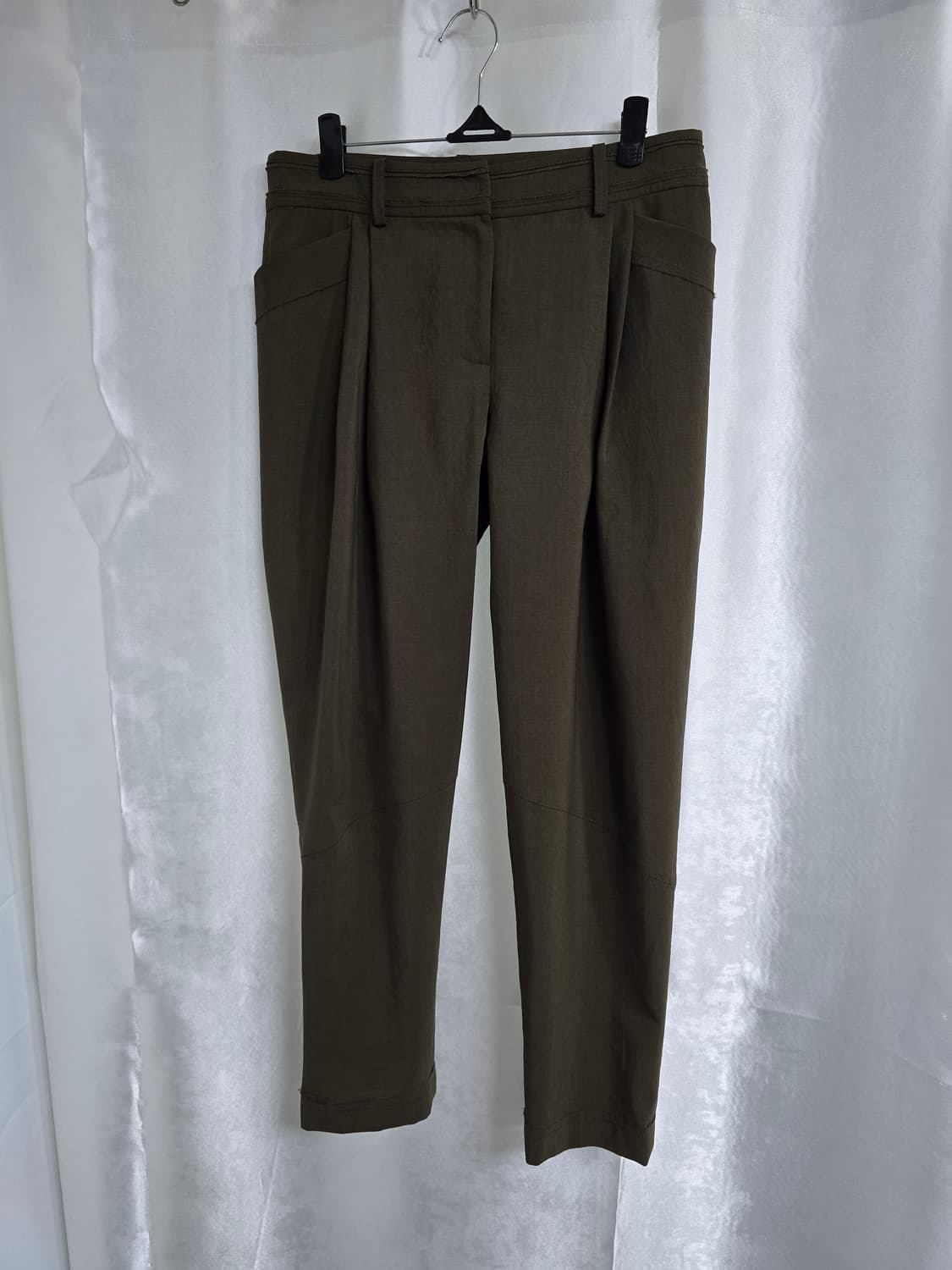 TIME 타임 카키색 플리츠 바지 (1917) 상품이미지1