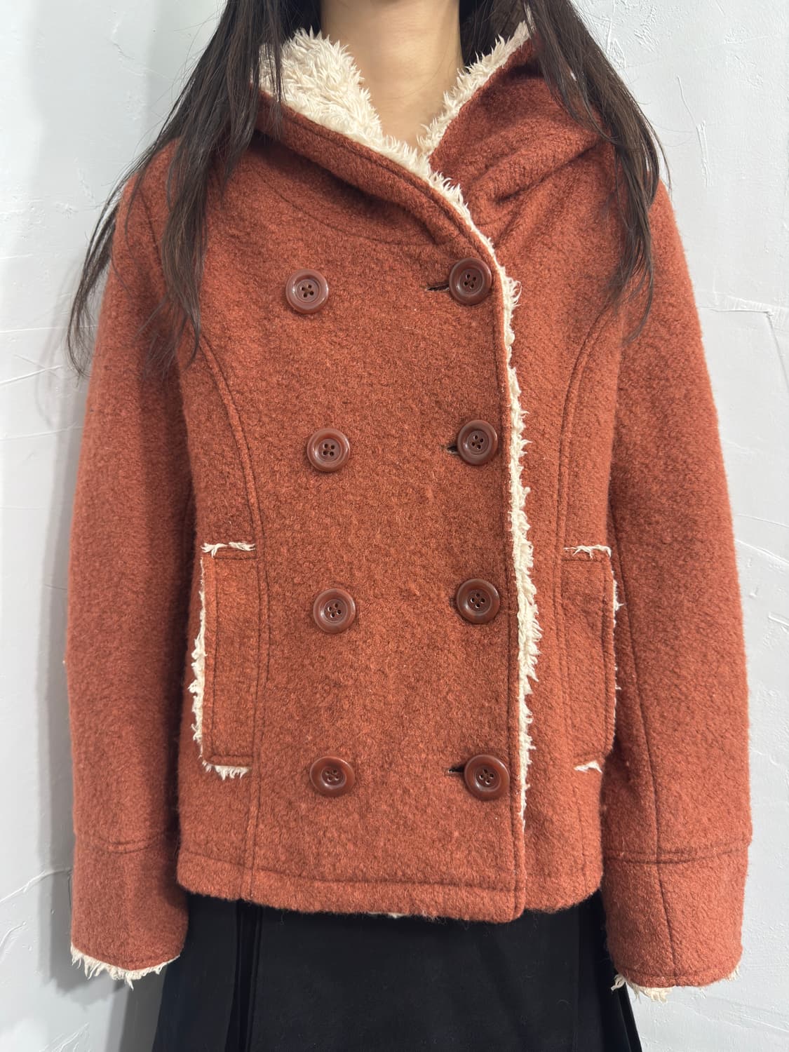 orange hood wool jacket 상품이미지1