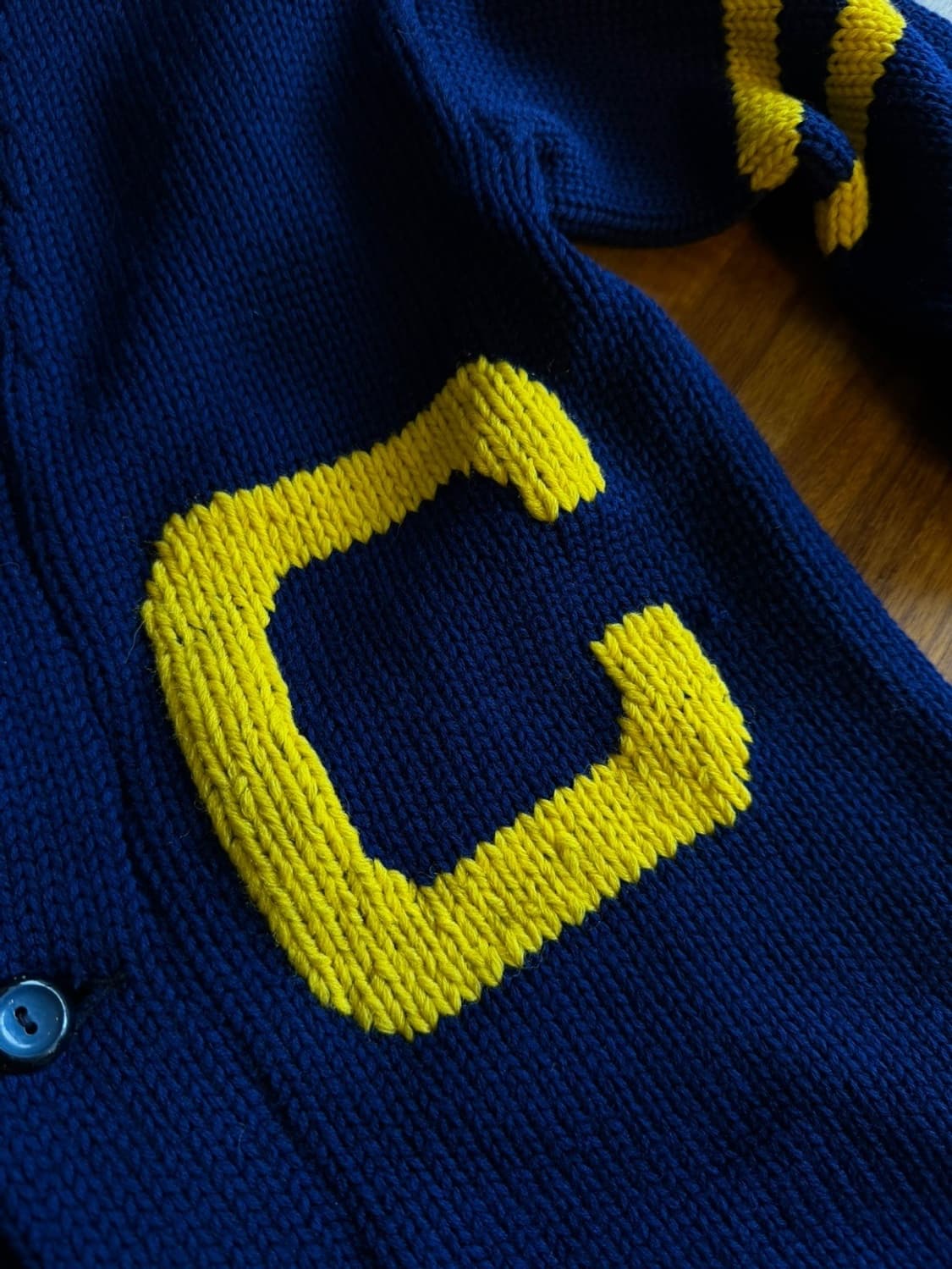 80s 브로드웨이 니팅 밀스 레터맨 가디건 100 상품이미지5