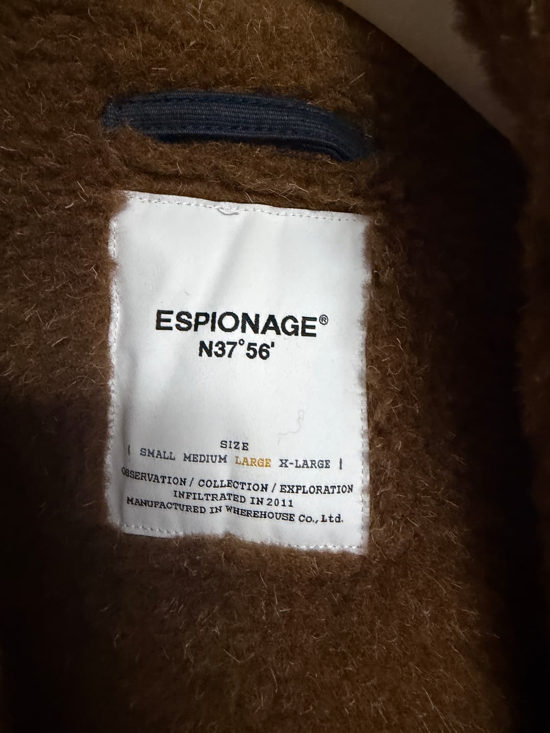 에스피오나지 덱자켓 양털버젼 L 상품이미지5