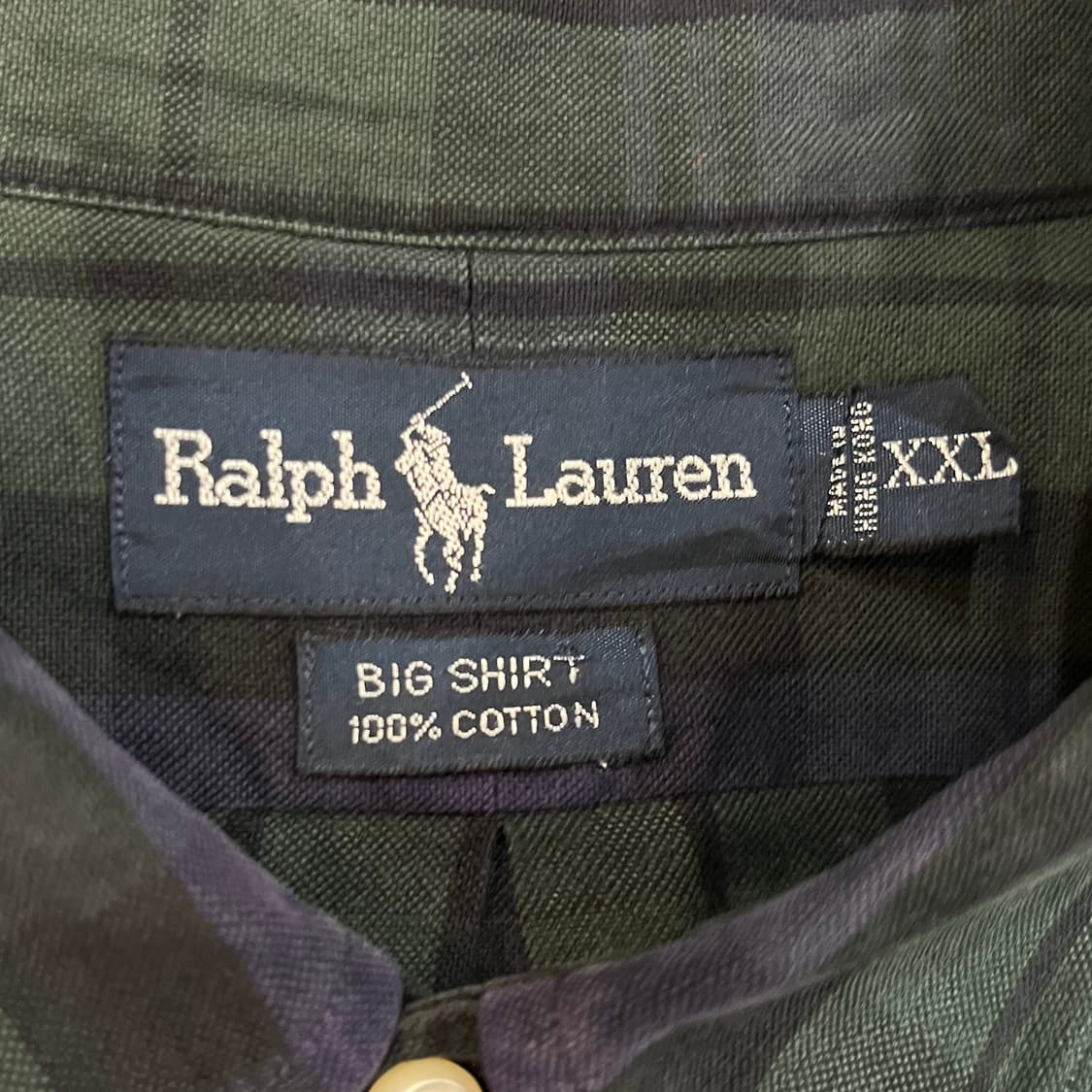 90s 폴로 빅셔츠 블랙와치 (115) 상품이미지5