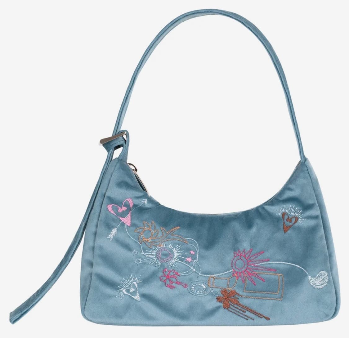 kimzisu 자수 숄더백_블루 상품이미지3