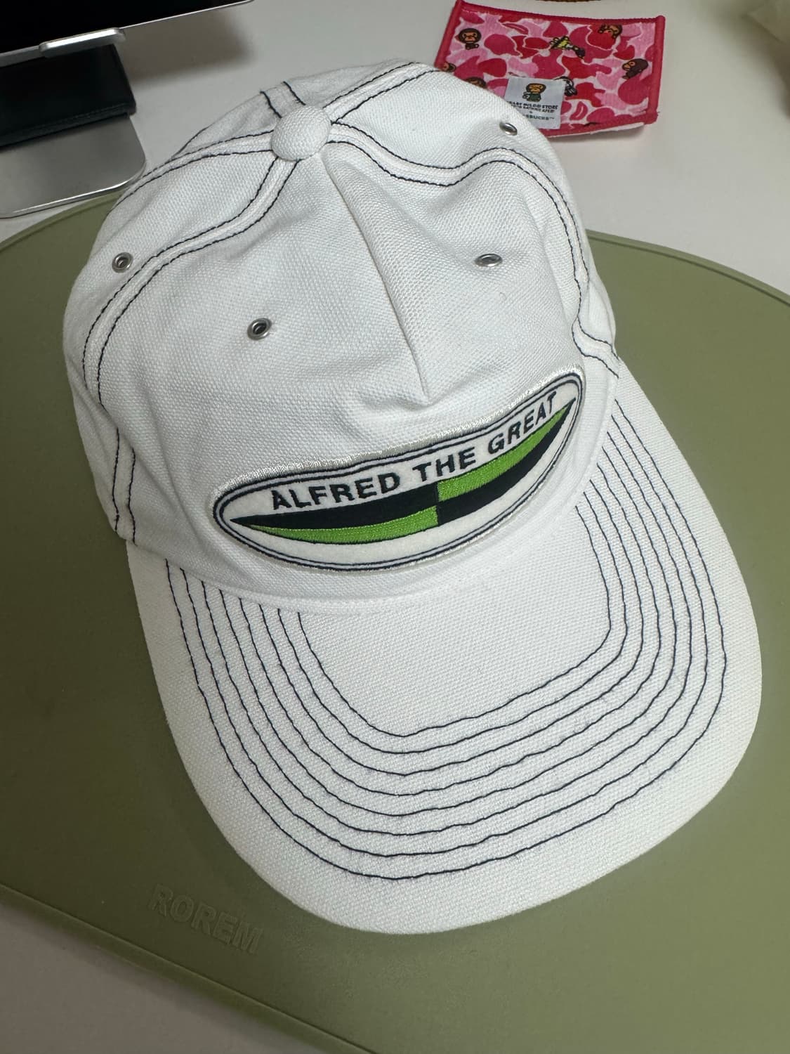 헤리티지플로스 알프레드 dirt cap 모자 화이트 상품이미지1