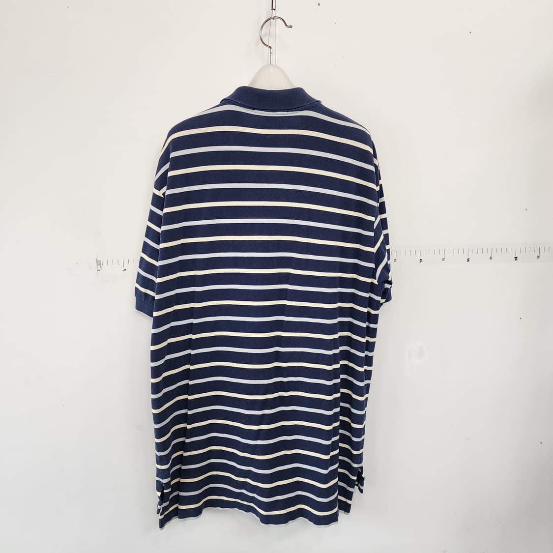 폴로 랄프로렌 스트라이프 반팔 폴로티 네이비 상품이미지4