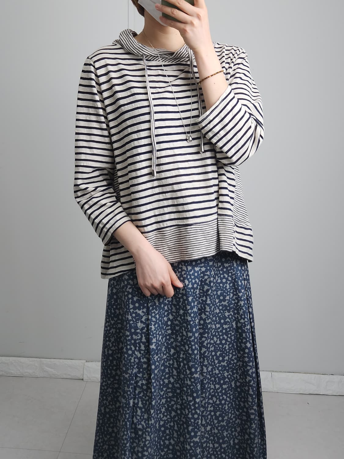 스트라이프 셔링 롱 슬리브 상품이미지3