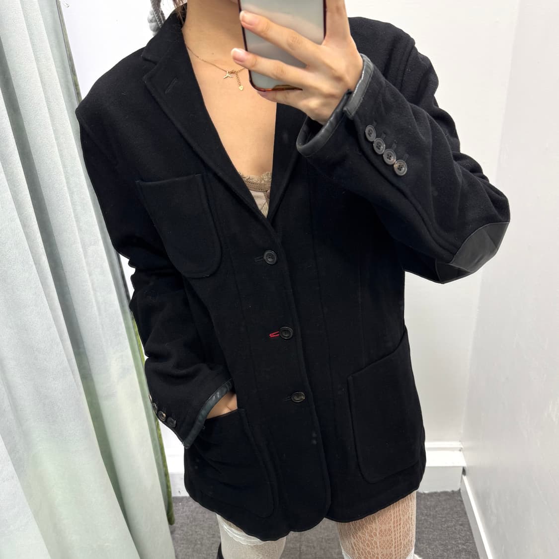 폴로 블랙 모 자켓  상품이미지1