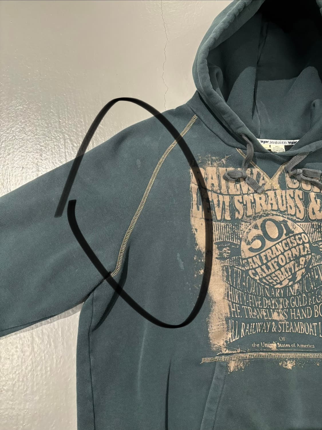 리바이스 501 후드티셔츠 상품이미지7
