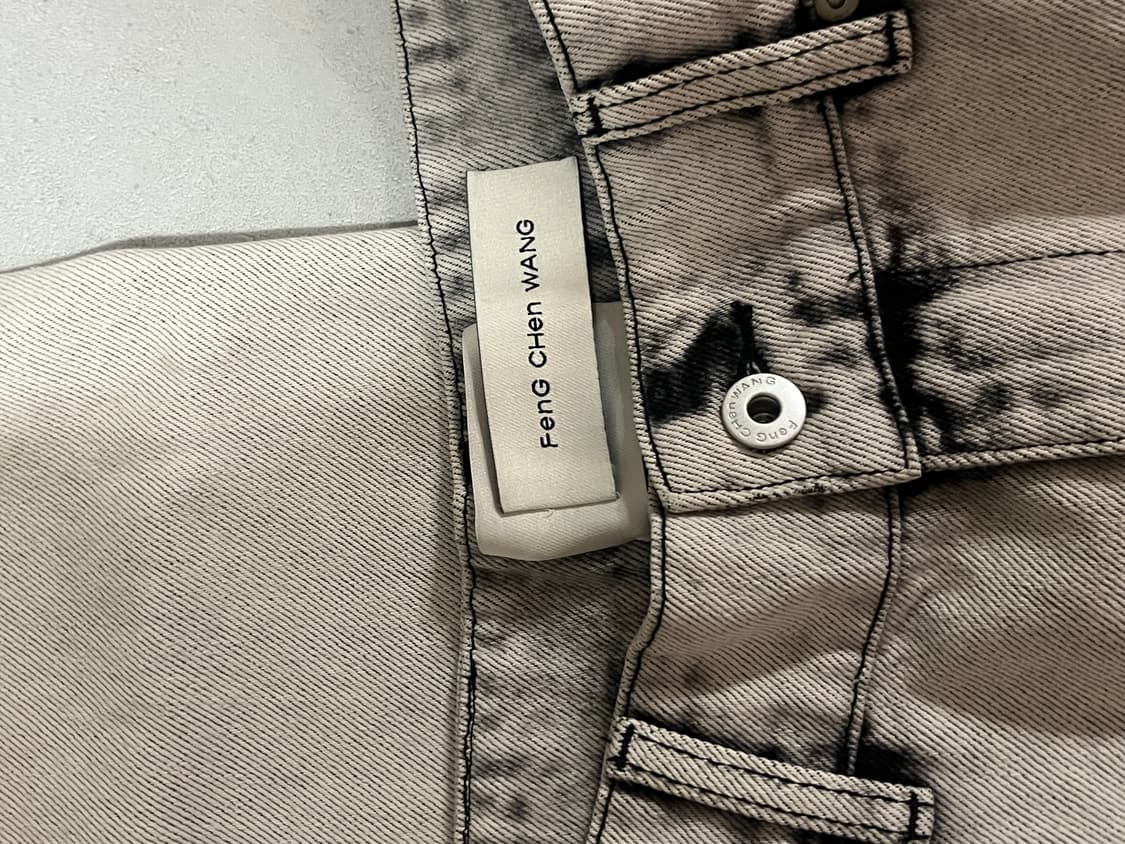 펑첸왕 사이드 버튼 워싱 데님 L사이즈 새상품 상품이미지4