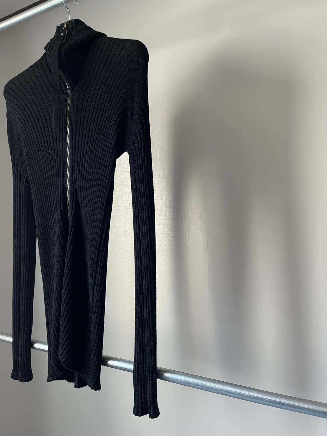 Julius AW06 Multi-Zip Rib Knitted Hoodie 상품이미지3