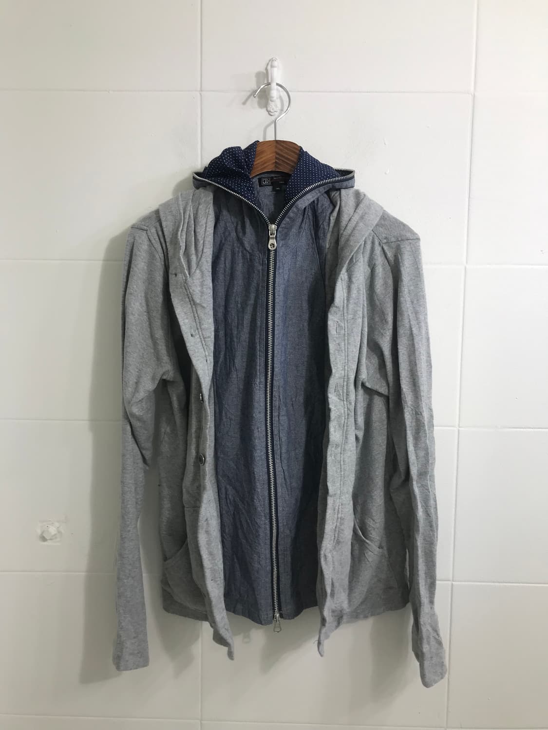 네이비 케이프 도트 니혼진 모리걸 코디세트 상품이미지6