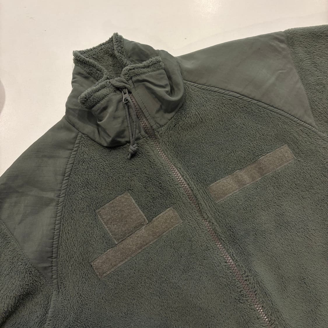 [S] 미군 아미 카키색 플리스 후리스 자켓 집업 D800 상품이미지3