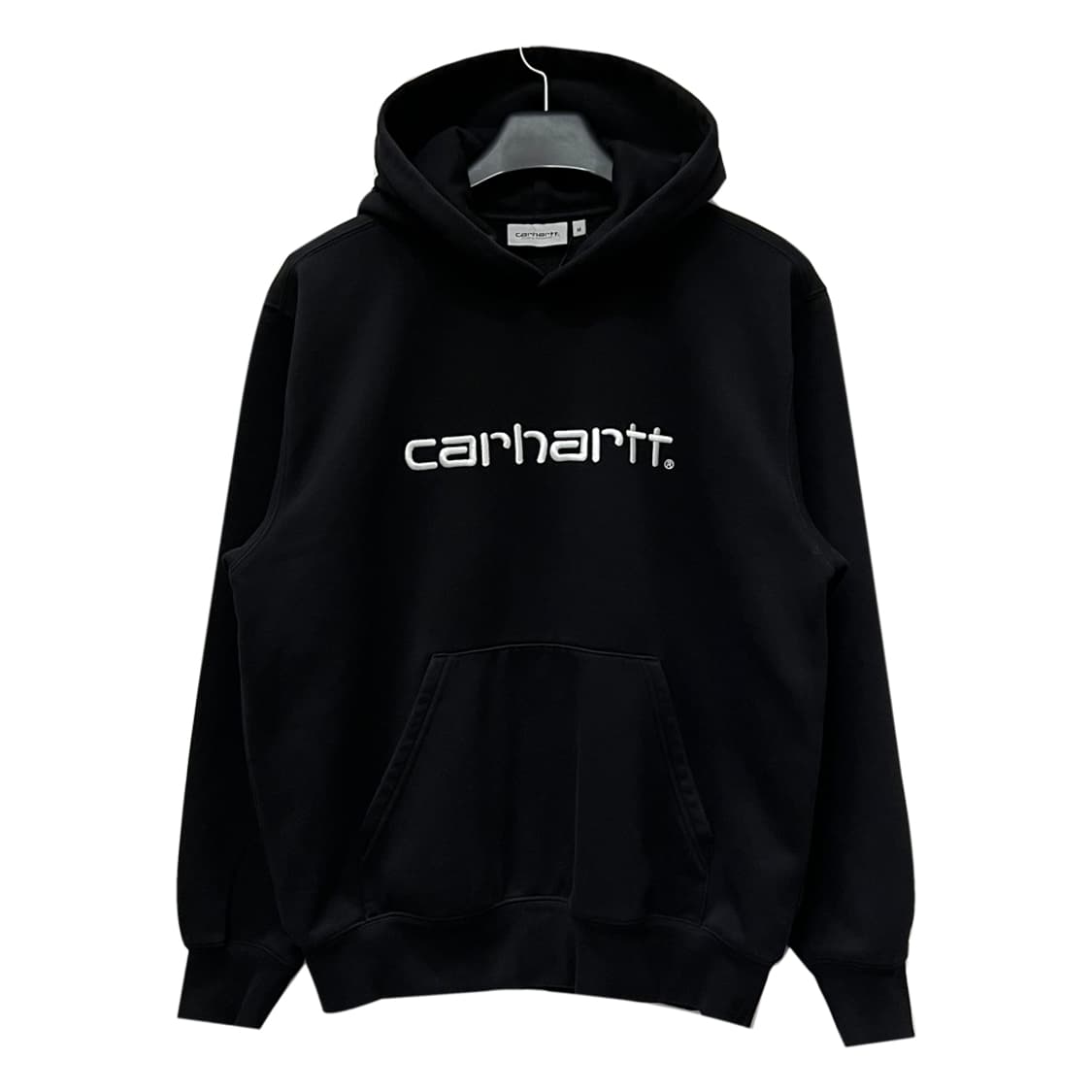칼하트 WIP 로고 블랙 스웻 후드티 M 상품이미지1