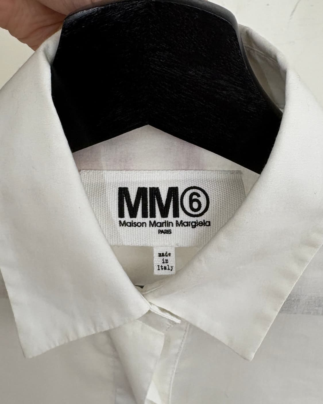 MM6 메종 마르지엘라 화이트 히든버튼 셔츠 상품이미지7