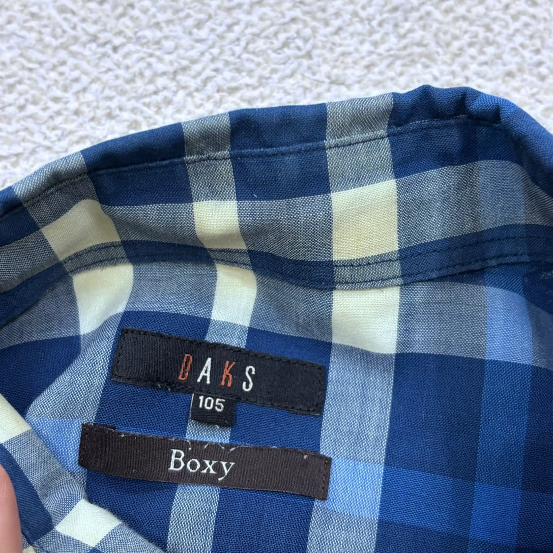 105 닥스 남성 체크패턴 반팔 셔츠 0414E 상품이미지3