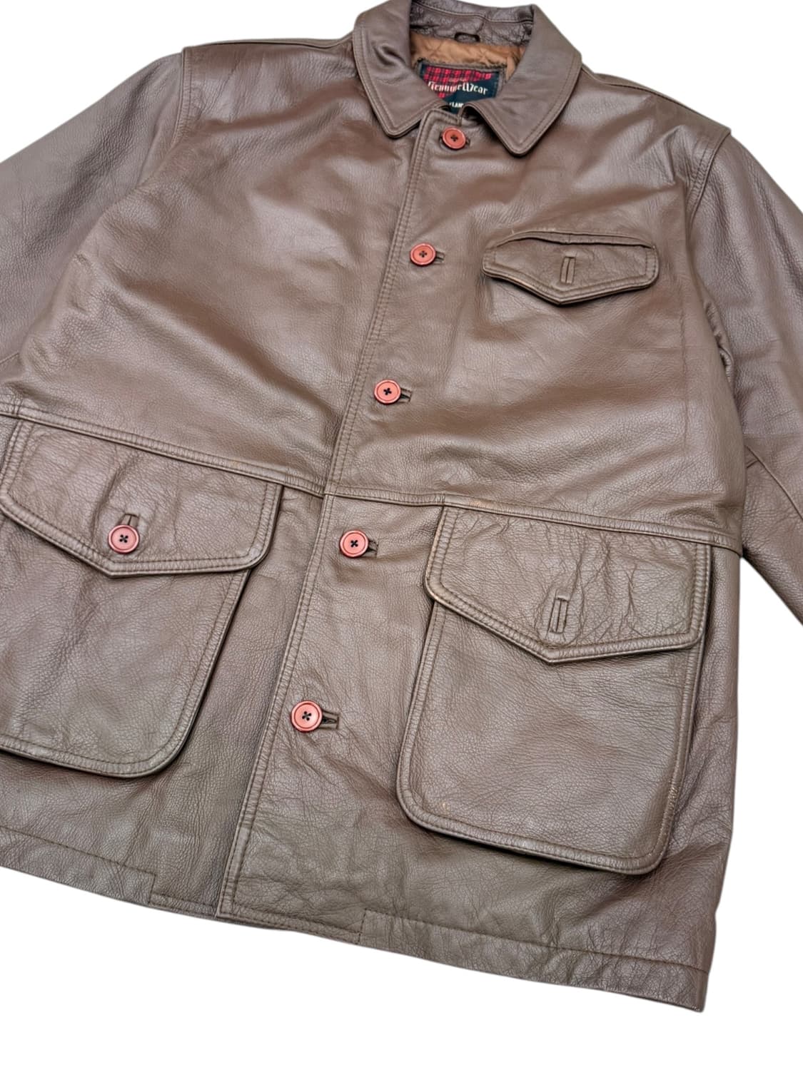 JPN 멘즈플랑드르 90‘s 오버핏 리얼레더 소가죽자켓 상품이미지6
