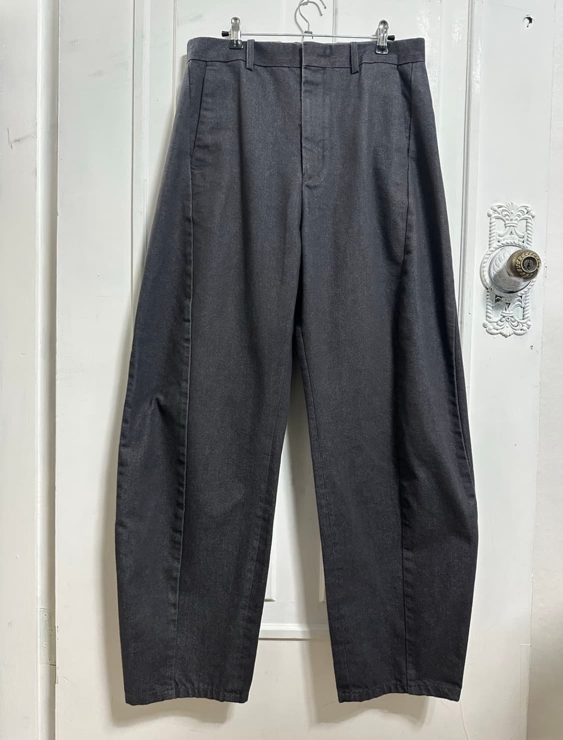 인템포무드 커브드 데님 와이드 팬츠 M 상품이미지1