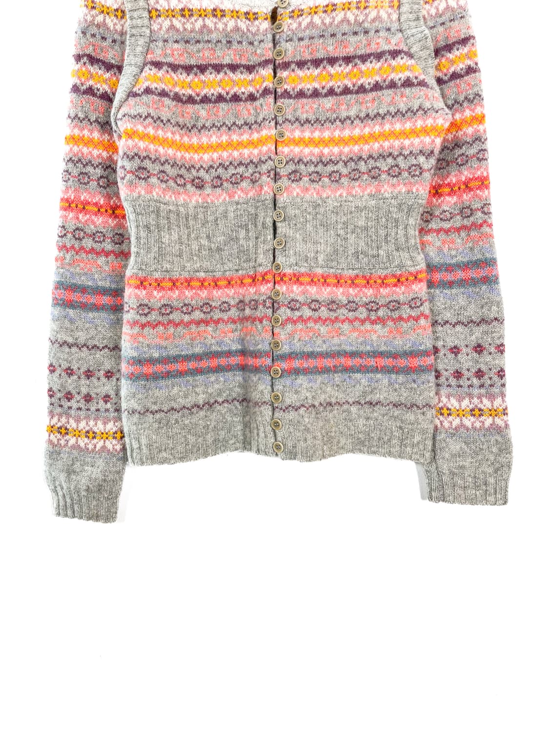 소니아 리키엘 노르딕 패턴 멀티버튼 울 가디건 상품이미지3