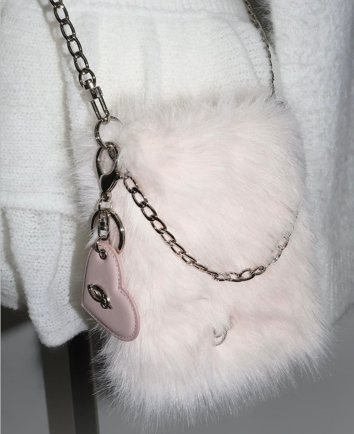 페인오어플레져 SOPHIA FUR MINI BAG - pink 상품이미지1