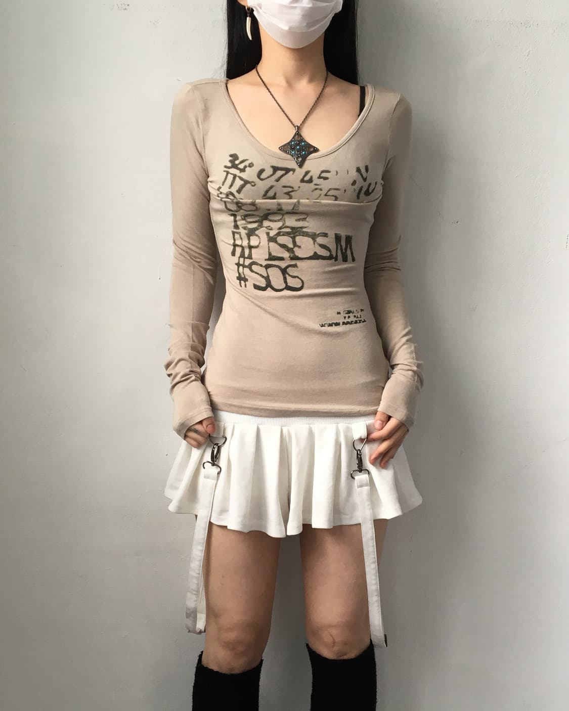 Lettering printing sleeve 상품이미지5