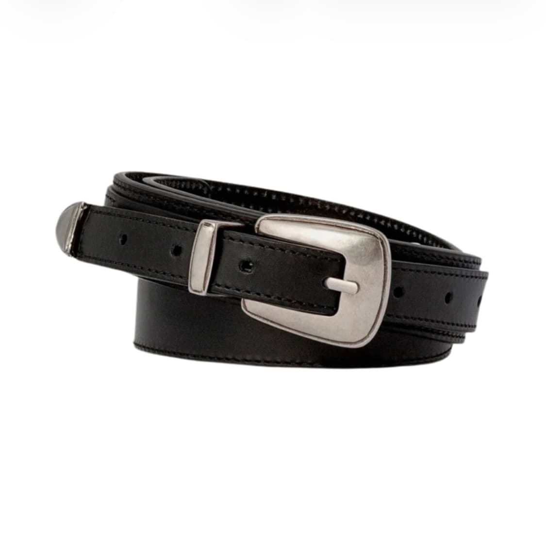 르메르 미니멀 웨스턴 벨트 카우 레더 블랙 85 상품이미지1