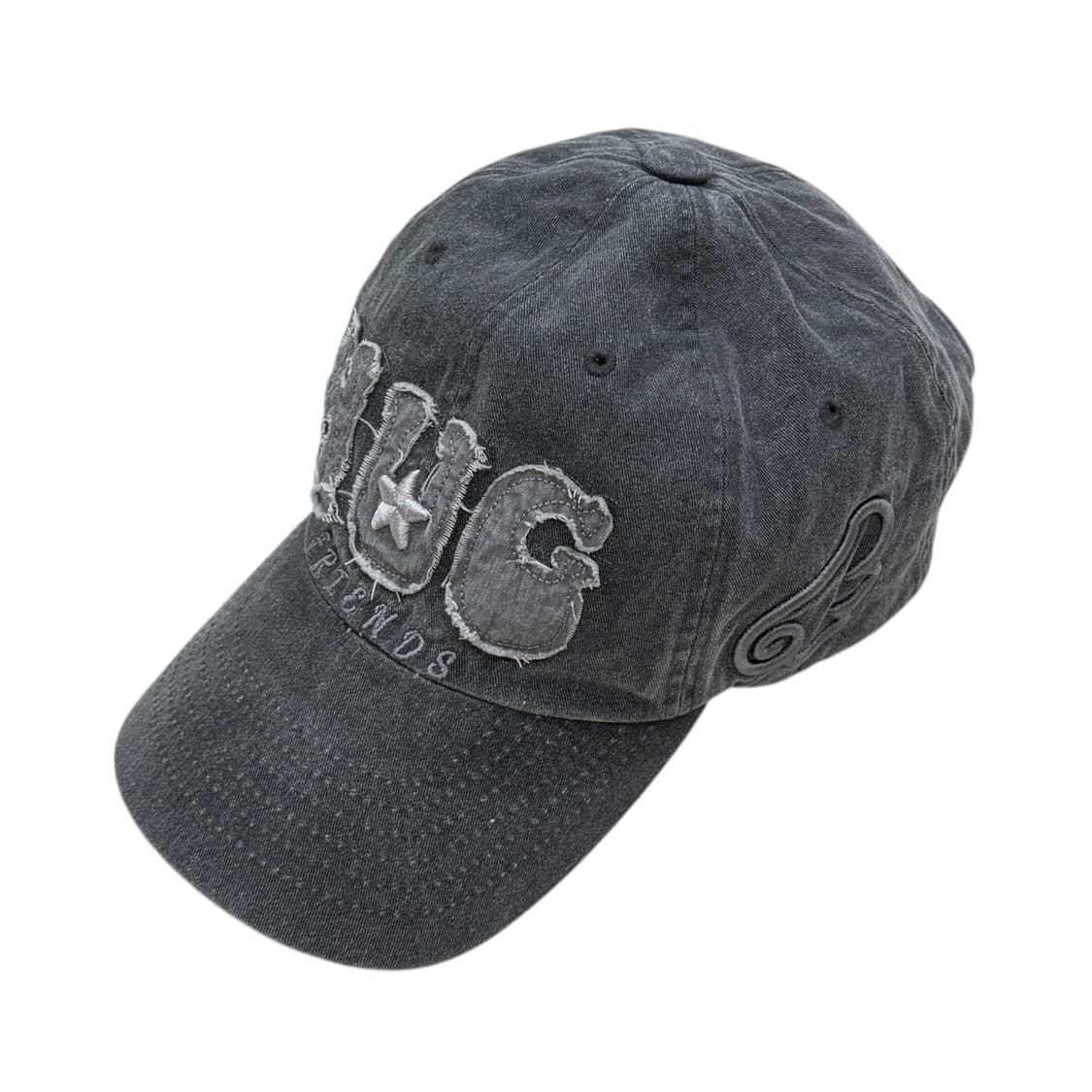 허그유어스킨 허그 프렌즈 캡 모자 차콜 상품이미지3