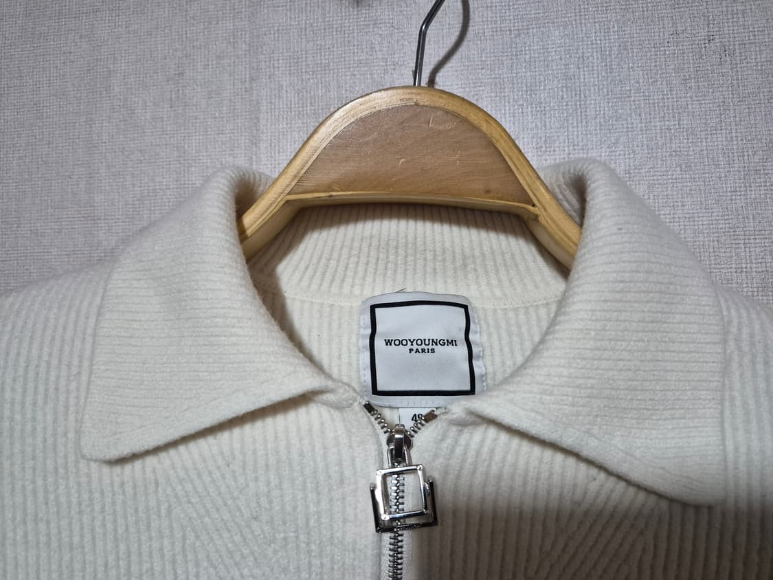Wooyoungmi 우영미 화이트 니트 하프집업 (48) 상품이미지6