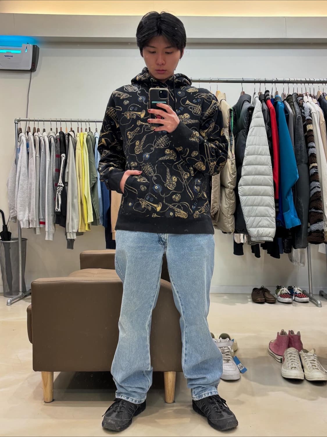 00s 스투시 에잇볼 브래스 후드 상품이미지6