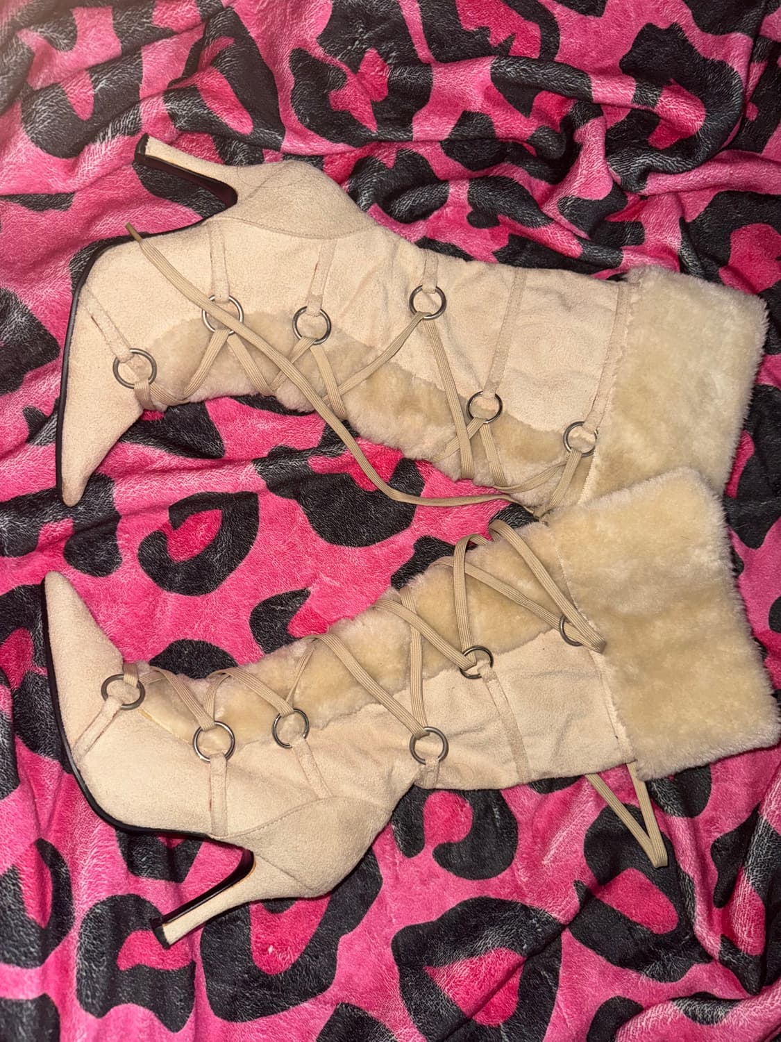 갸루 털 부츠 빈티지 230 상품이미지1