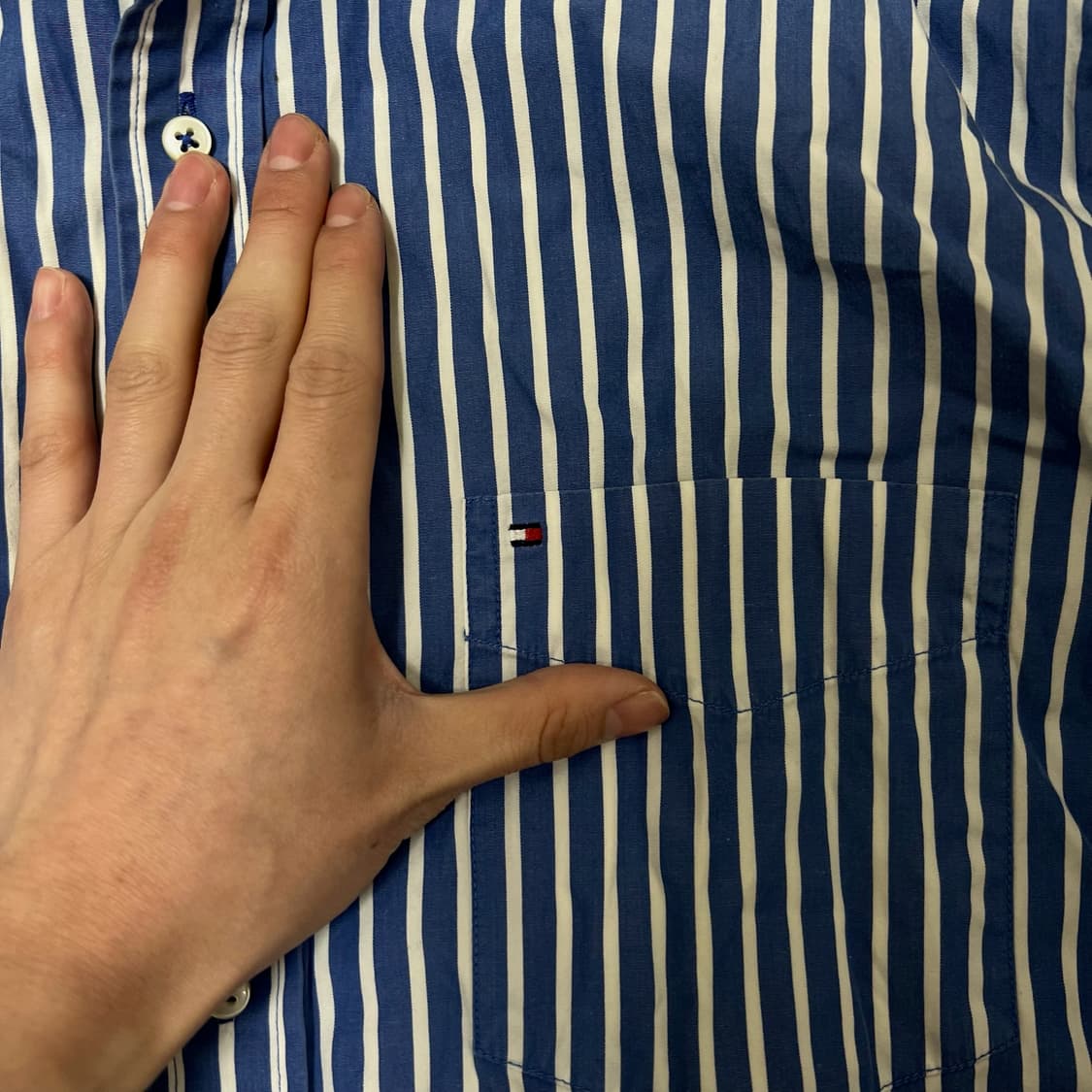 타미힐피거 남성 스트라이프 셔츠 L/100  상품이미지3
