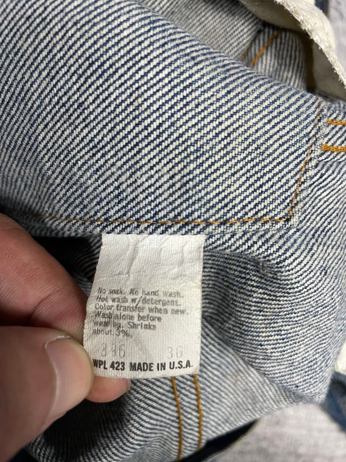 80s USA vintage Levis 트러커 3세대 상품이미지9