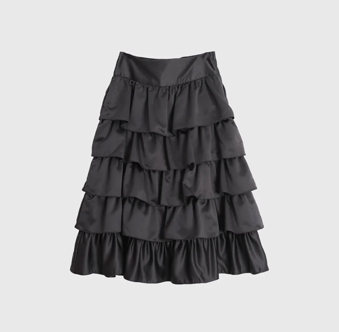 999휴머니티 새틴 러플 스커트 1(S) 사이즈 상품이미지1