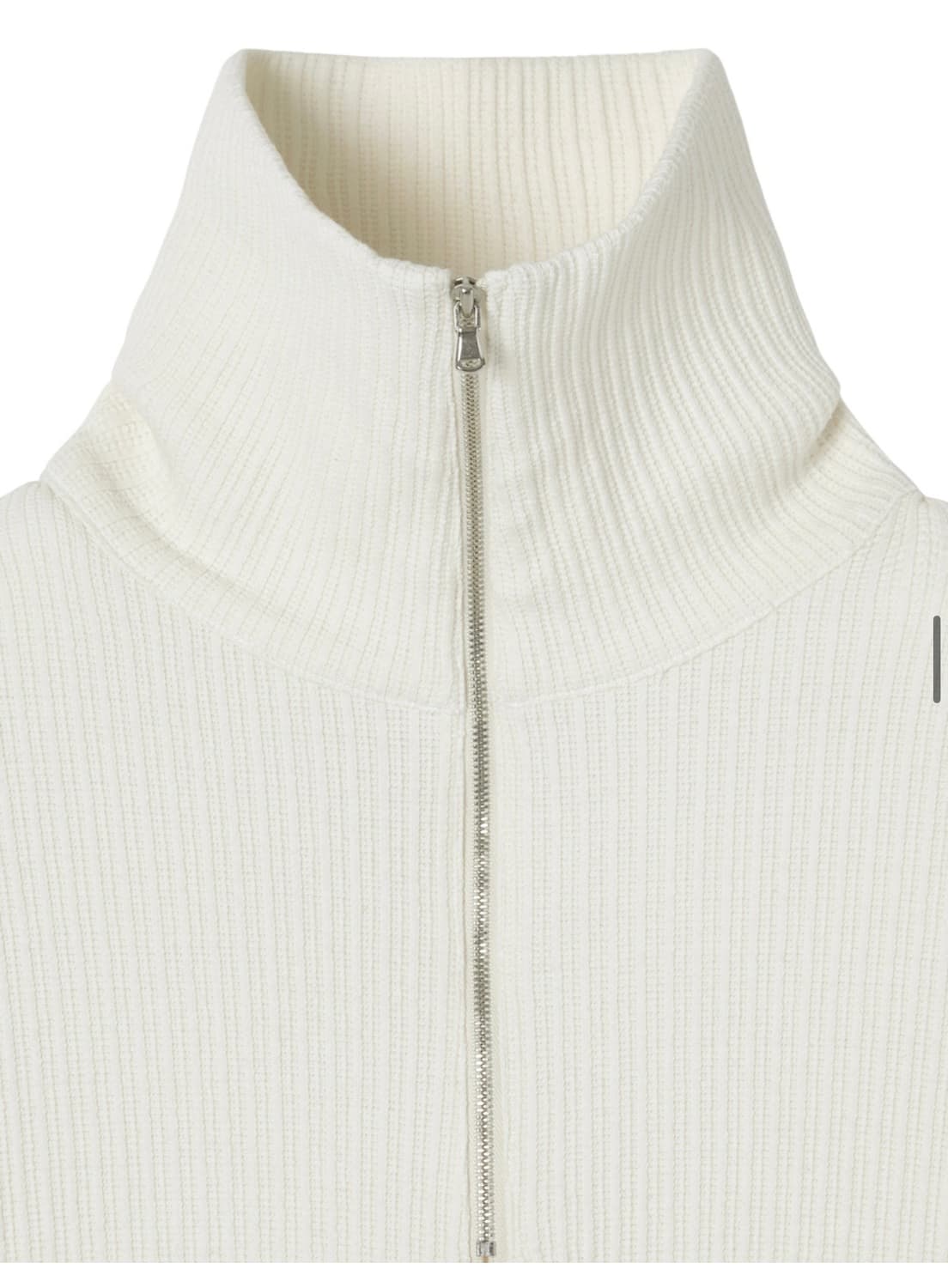 (L) 인사일런스 볼드 리브 하프 집업 니트 CREAM 상품이미지4