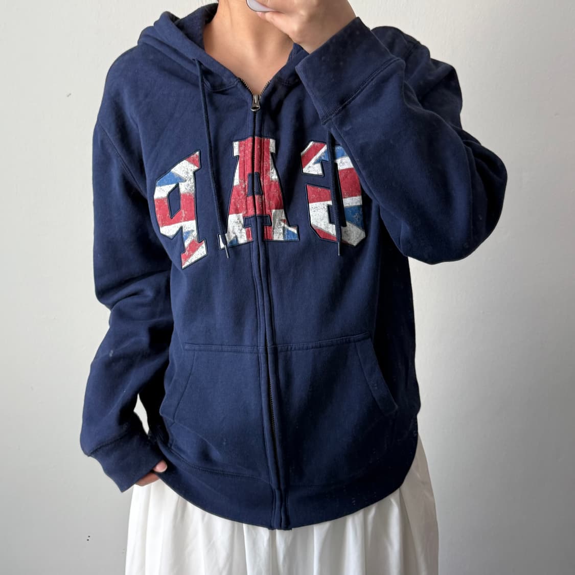 [L] 갭 네이비 후드집업 상품이미지1