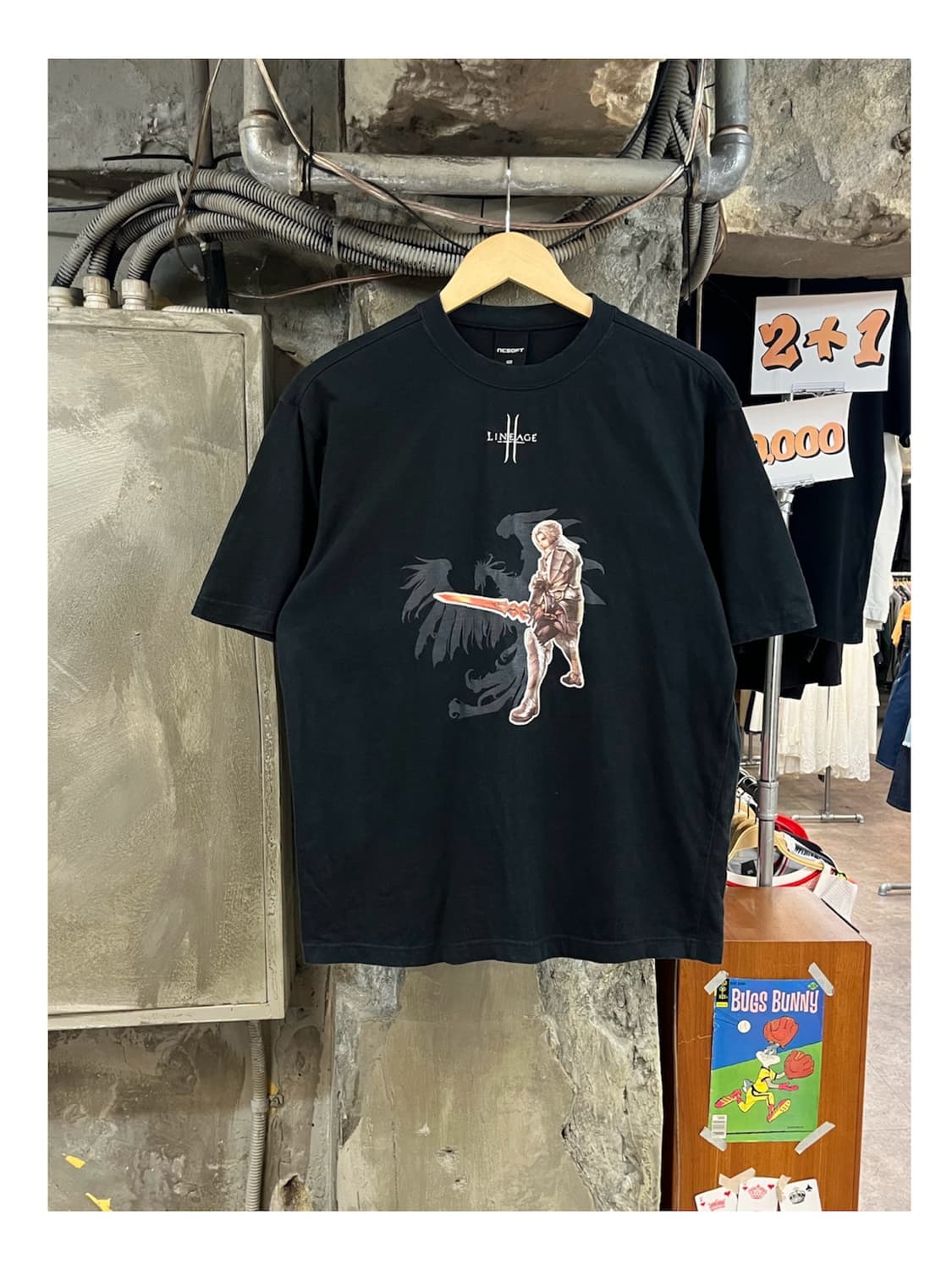 리니지 반팔티 블랙 100 #csz3901 상품이미지1