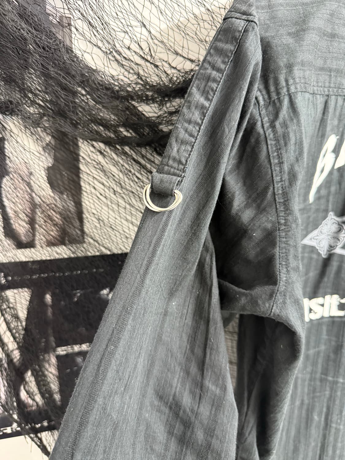 00s punk beads detail shirts 상품이미지5