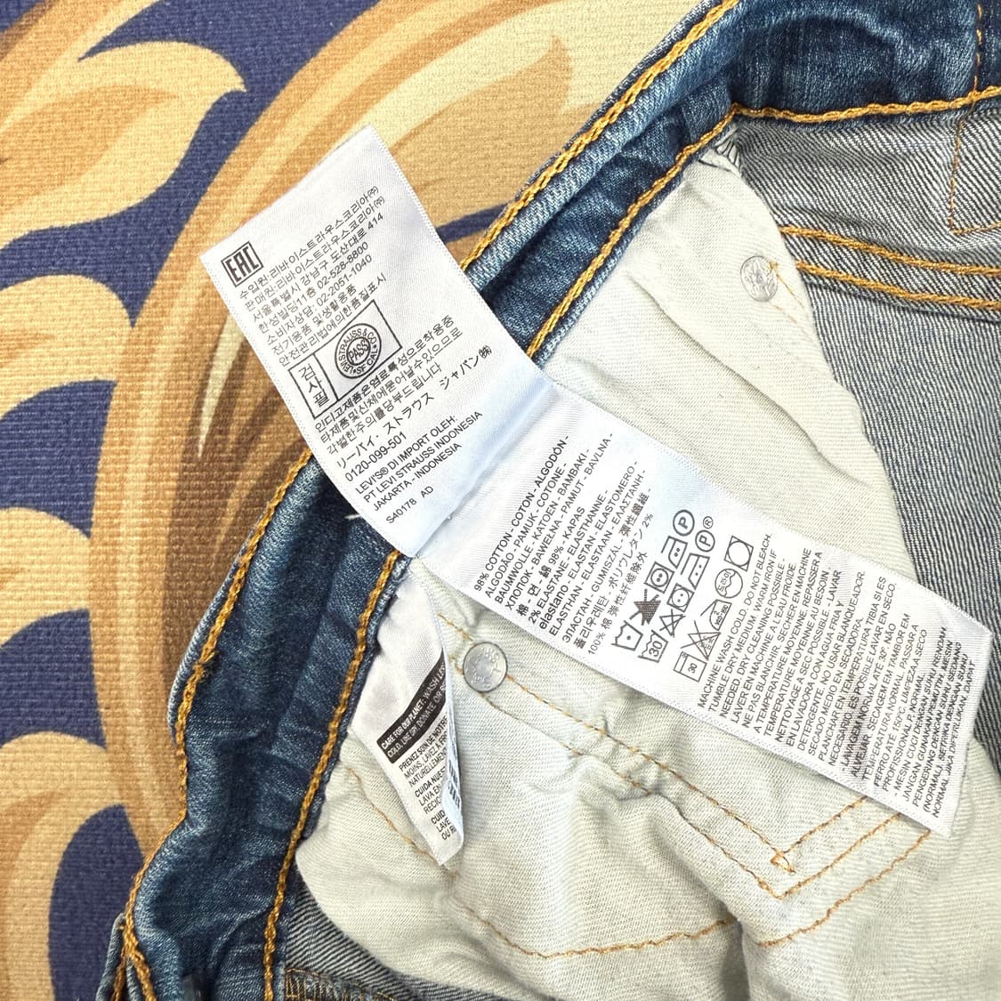 (32)리바이스 Levis 511 워싱 데님팬츠 상품이미지4