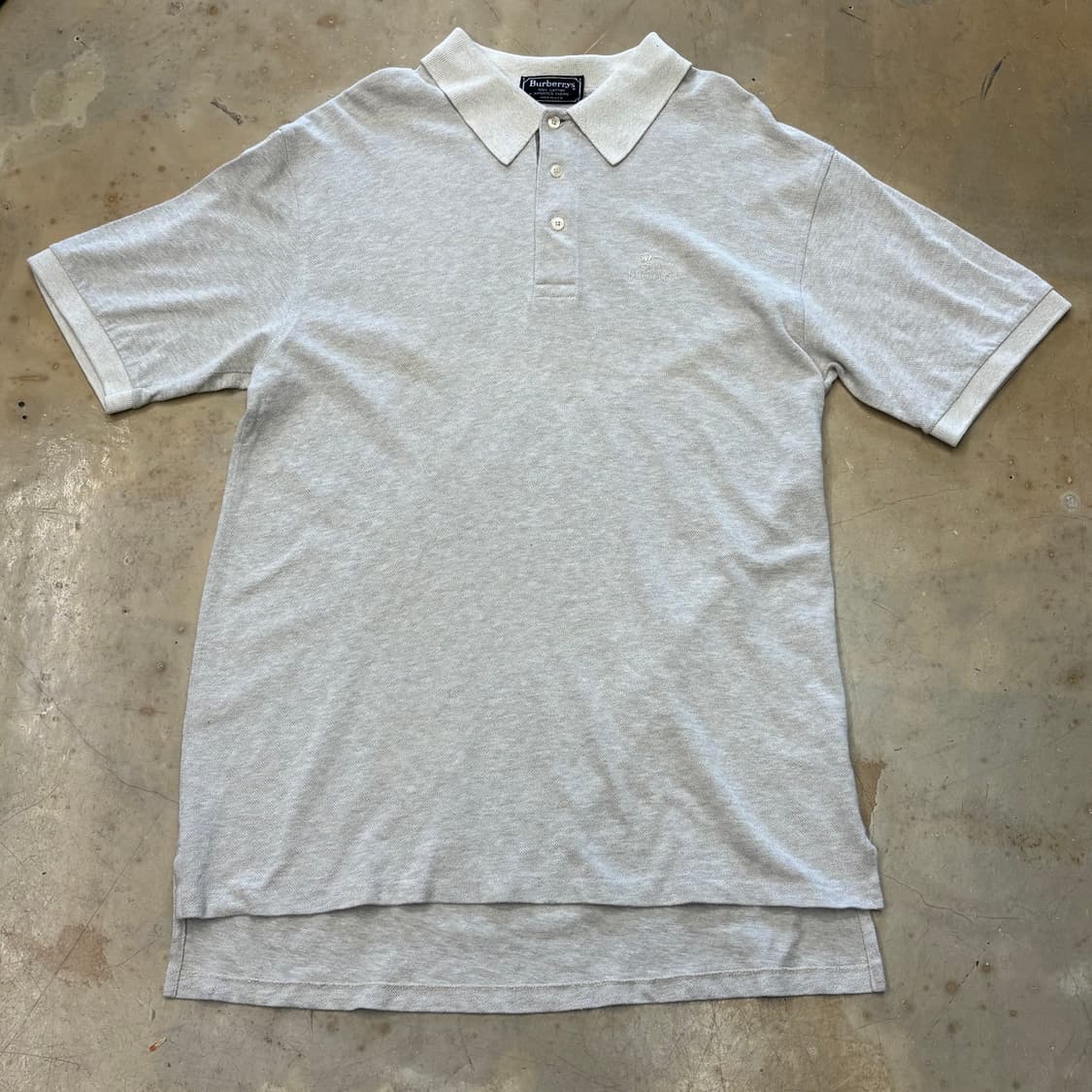 XL 버버리 MADE IN USA 코튼 카라반팔티 상품이미지2