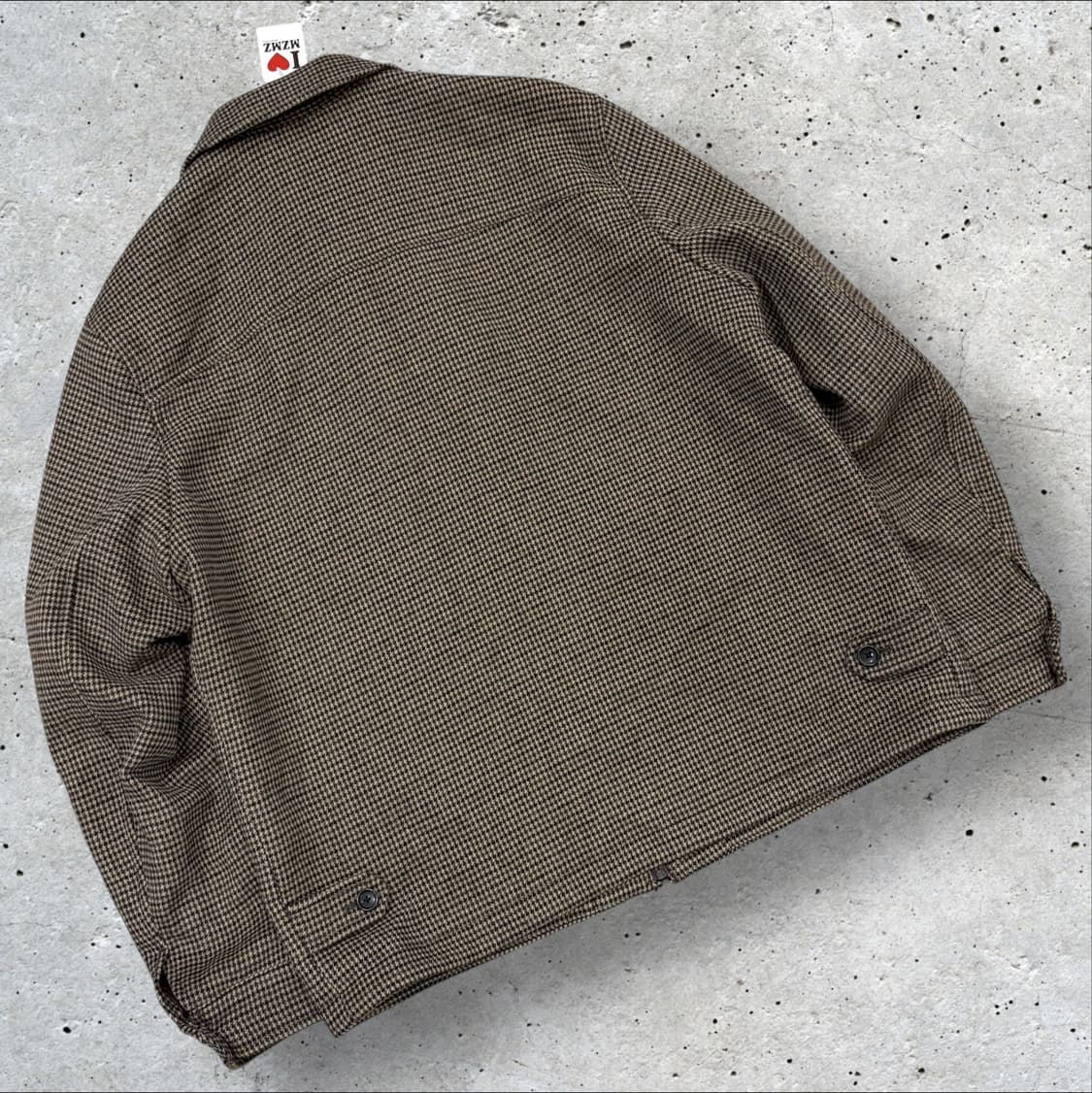 [XL] 유니클로 브라운 하운드투스 패턴 자켓 D75 상품이미지2