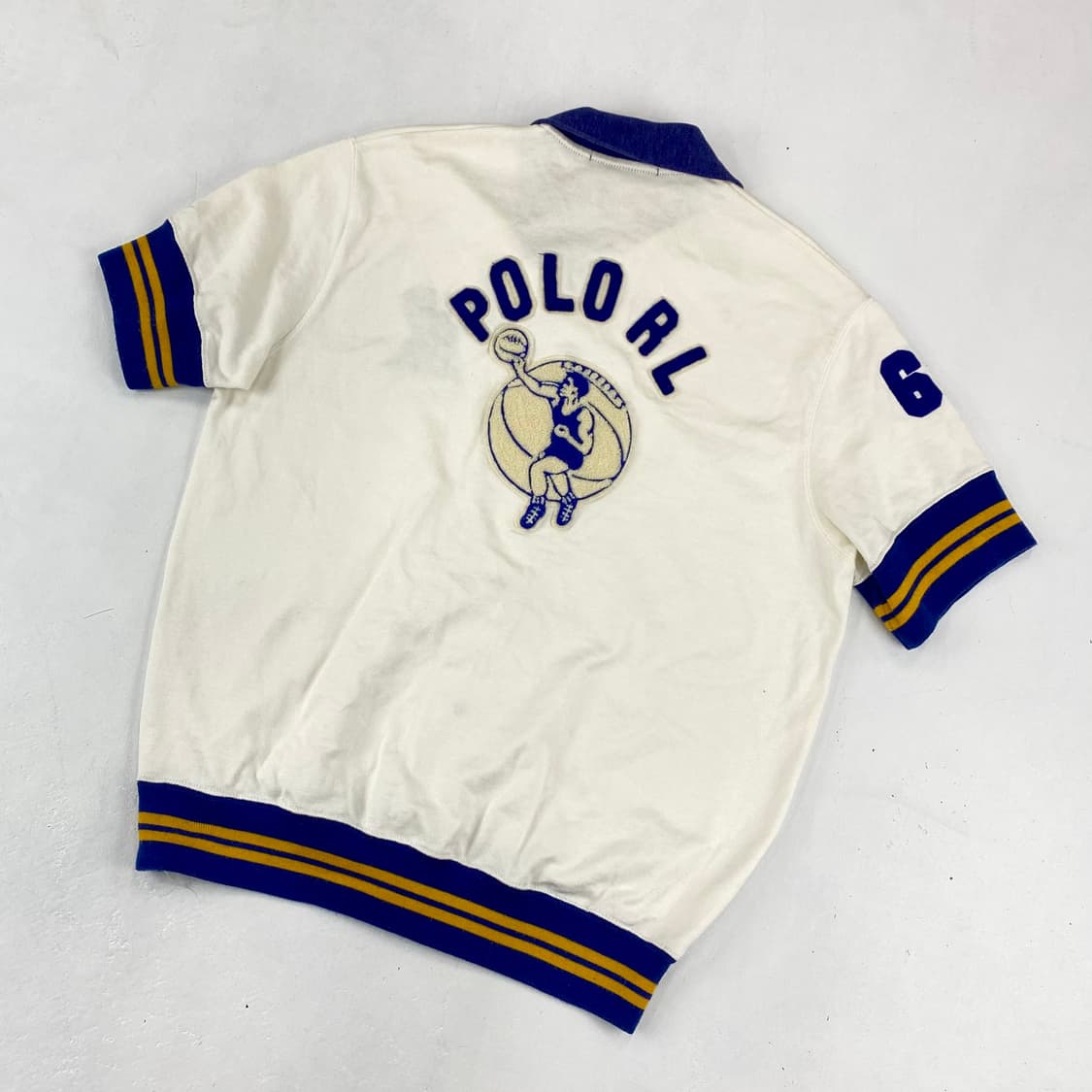 90s 폴로 스포츠 베스킷볼 하프 카라 져지 (100)  상품이미지2
