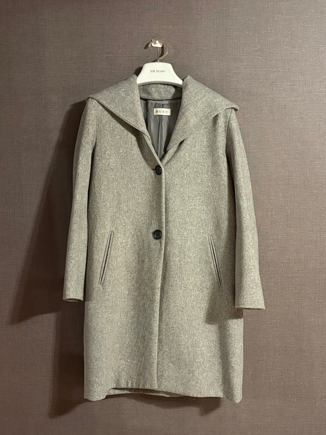 JAPAN 후드 코트 M 회색 상품이미지1