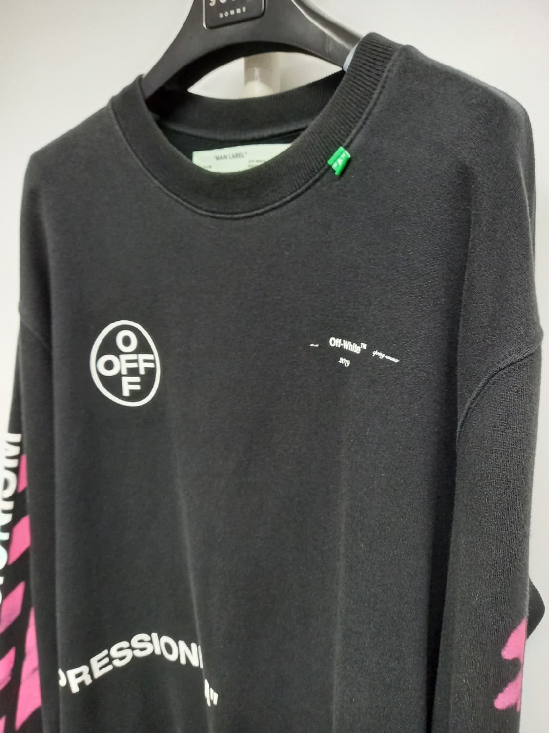 오프화이트 남성 춘추동 맨투맨 XL.L 상품이미지4